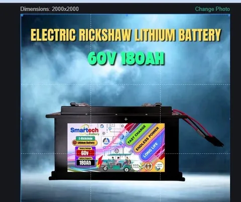 60V 180Ah Lithium E-Rickshaw Battery - photo 1