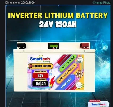 24V 150Ah Lithium Inverter Battery - photo 1